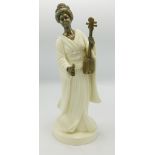 Minton Pottery & Bronze Figure Geisha