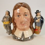 Royal Doulton Two Handled Large Character Jug: King Charles D6917, limited edition, boxed