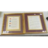 Two Framed Poem Plaques Desiderata (Max Ehrmann) & If (Rudyard Kipling): frame sizes 42cm x 34cm(2)