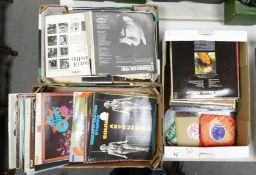 A large collection of Easy Listening Type Lp's & Singles:(3 trays)