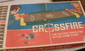 A vintage boxed 'Ideal' Crossfire game.