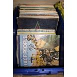 A large collection of vinyl albums including: 1960's/1970's, Bee Gees etc 1 box.