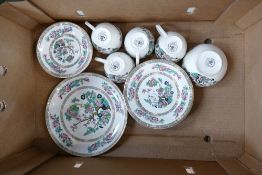 A collection of Nelson Pottery Indian Tree Patterned Tea Ware: together with commemorative cups,