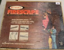 A boxed 'Rival Reliables' emergency fire escape ladder.