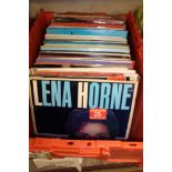 A large collection of vinyl albums including: Blues, Chicago, Jazz etc 1 box.