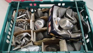A collection of new golf club heads: Penick, Advantage Grafton, Velociteque etc (1 tray).