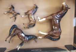 Beswick Arab Xayal 1265: together with a heads up pony (a/f), small foal and a Melba ware horse.
