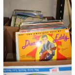 A large collection of vinyl albums including: Shirley Bassey, Brian Adams etc 2 trays.