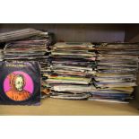 A collection of 45 rpm singles 1970's/1980's mixed genres: viewing advised.