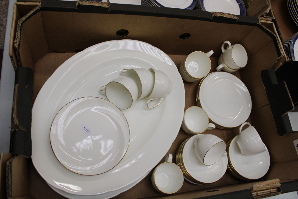 A collection of Wedgwood Aurora coffee ware items: 11 cups, 9 side plates, 16 saucers together