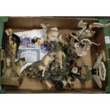 A collection of Bradford Exchange Native American themed figures: 1 tray.