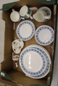 A mixed collection of items to include Tuscan charade dinner ware: Royal albert old country roses