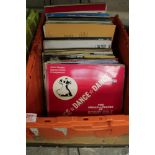 A large collection of vinyl albums including: Dance music, Jim Reeves etc 1 box.