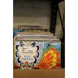 A large collection of vinyl albums including: Spandau Ballet, Dr Hook, Abba etc 2 trays.