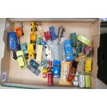 Thirty (appx) Matchbox Mebetoys Corgi and other diecast vehicles etc: Some in near mint condition,