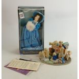 Boxed Tails of Love Figure Ten Little Puppies: together with Royal Doulton Nisbet Boxed doll(2)