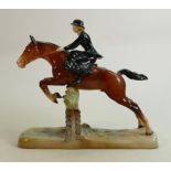 Beswick Huntswoman Model 982: Re-glued in several places.