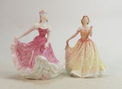 Royal Doulton Lady Figures Olivia HN3339 & Deborah HN3844(2):