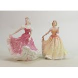 Royal Doulton Lady Figures Olivia HN3339 & Deborah HN3844(2):