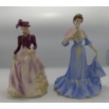 Coalport Figures From the Age of Elegance Series : Hide Park & Royal Invitation, both boxed(2)