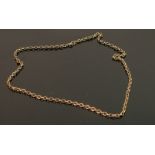 9ct gold necklace, length 50cm, 11g.