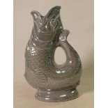 Anita Harris Wade lustre Guggle Fish jug: 27cm