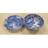 Spode Italian ware Fruit Bowl: With Shallow bowl. (2)