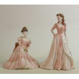 Coalport Lady Figures: Thought of You & Jacqueline(2)