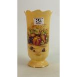 Aynsley Orchard Gold Vase: height 22cm