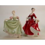 Royal Doulton Lady Figures: Michele HN2234 & Stephanie HN2911(2)