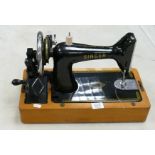 Hand Cranked Singer sewing machine: