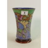 Doulton Art Nouveau Stoneware Flared Vase by Ada Tosen / Annie Lyons, incised marks AT, AL, X8857,