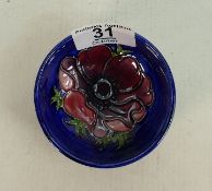Moorcroft Anemone small bowl: 8.5cm diameter