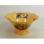 Aynsley Orchard Gold Fruit Bowl: height 12cm