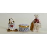 Royal Crown Derby Treasures of Childhood Figure Rag Doll: With Love Teddy & Spode Millennium