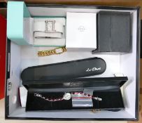 8 x ladies modern quality fashion watches: Many with original boxes and appear unworn or little worn