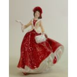 Royal Doulton Lady Figure Christmas Day 1999 HN4214 together with Mini Buttercup HN3908, both