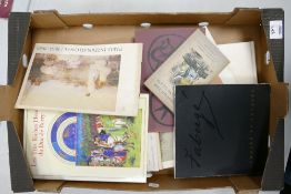 A mixed collection of Ephemera to include Museum/ Auction Catalogs, Art Reference Books including