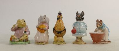 Beswick Beatrix Potter figures x 5: Includes Anna Maria, Sally Henny Penny (tiny pin head size