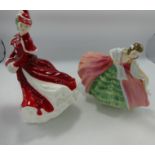 Royal Doulton Lady Figures: Christmas Day 2003 HN4552 & Ann HN3259, both boxed(2)