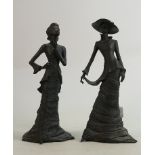 Coalport Lady Figures: Chenille & Georgette(2)