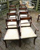 Reproduction Set of 8 Regency Style Dining Chairs(8):