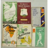 A mixed collection of Cricket Theme Ephemera to include: 1950's Essex County Annuals, 1953