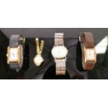 Vintage ladies & gents wristwatches: including Marvin, Rotary, Oris etc (4)