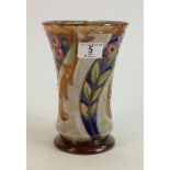 Doulton Art Nouveau Stoneware Flared Vase by Maud Bowden, incised marks MB, X8837, 9798