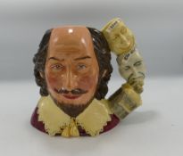 Royal Doulton Large character jug William Shakespeare D7136: limited edition, boxed with cert