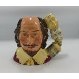 Royal Doulton Large character jug William Shakespeare D7136: limited edition, boxed with cert