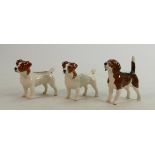 2 Beswick small Jack Russell Dogs: With Bendover Billy. (3)