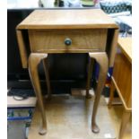 Pad Footed Mahogany Drop Leaf Table: