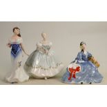 Royal Doulton Seconds Lady Figures: First Dance, Elysa (both seconds) together with first quality